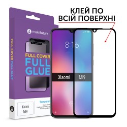 Защитное стекло MakeFuture Full Cover Full Glue Xiaomi Mi9